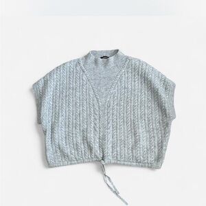 Express Light Gray Cowl Neck Sweater